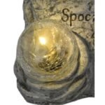 ANGEL FIGURE LED GRAVESTONE CANDLE REST IN PEACE - Image 3