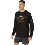 ASICS Fujitrail Logo LS Top 2011D391-001 Black L - Image 2