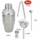 BARTENDER SET 5 PIECES DRINK SHAKER ALPINA TONGUE - Image 5