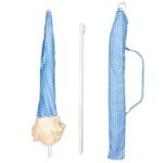 BEACH AND GARDEN UMBRELLA WITH FRINGE 174 CM BLUE - Image 2