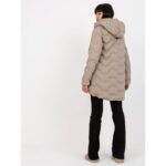 Beige down winter jacket with hood (NM-KR-P22-6632-62.00P) - Image 3