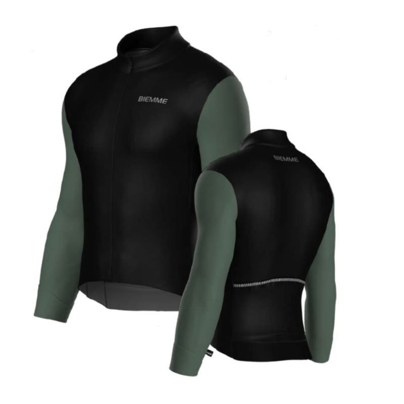 lupin-wear-ca-biemme-climb-long-sleeve-t-shirt-black-and-green-xl-1897057 Biemme CLIMB long sleeve t-shirt black and green XL - Image 1