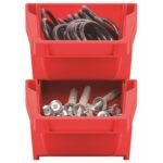 BINEER SHORT WORKSHOP BIN CONTAINER SET 10 PCS RED KISTENBERG - Image 7