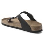 Birkenstock Gizeh Birko-Flor Womens Narrow Black Flip-Flops for Narrow Feet, Vegan Black (1020487) - Image 3