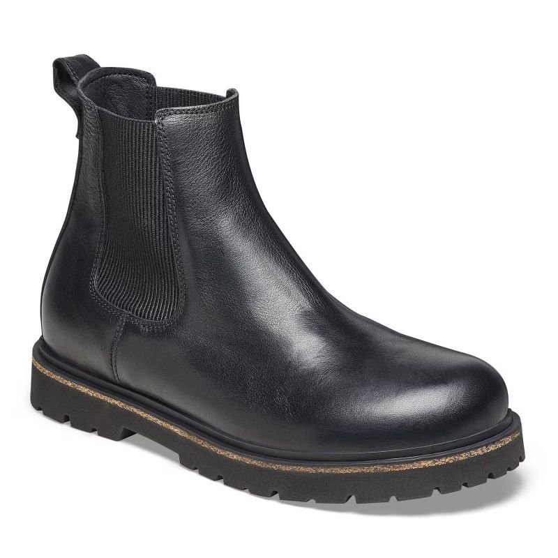 lupin-wear-ca-birkenstock-highwood-slip-on-m-lena-black-men-s-chelsea-boots-made-of-genuine-leather-1025764-1304236 Birkenstock Highwood Slip On M LENA Black mens Chelsea boots made of genuine leather (1025764) - Image 1