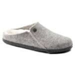 Birkenstock Zermatt Light Gray Wool Felt Insulated Mens/Womens Slippers Regular Wide (1015092)