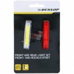 BLACK DUNLOP LED BIKE LAMP SET FRONT AND REAR - Image 2