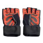 Black/Red HMS RST01 rL Gym Gloves - Image 2