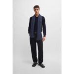 BOSS Pacello-L BLU V-Neck Sweater (50506042-404) - Image 2