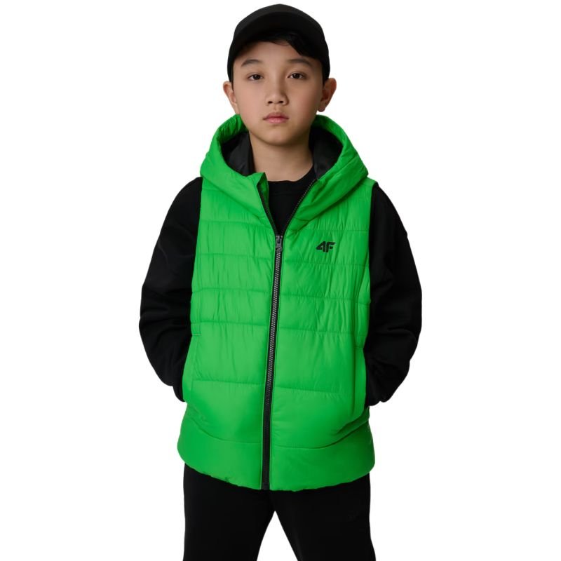 lupin-wear-ca-boy-s-vest-4f-m313-green-4fjwss26tvjam313-41s-2861652 Boys vest 4F M313 green 4FJWSS26TVJAM313 41S - Image 1