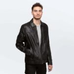 Cameleon Mens Leather Jacket Richard Black