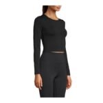 CASALL Crop Long Sleeve T-shirt black - Image 4