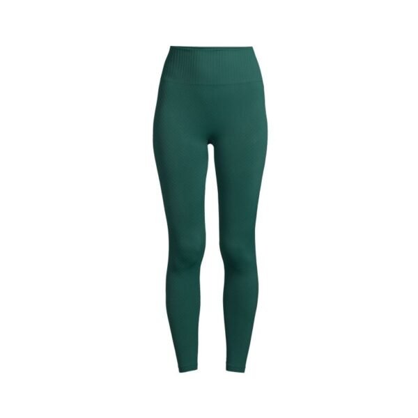 CASALL Seamless Graphical Rib High Waist Tights green
