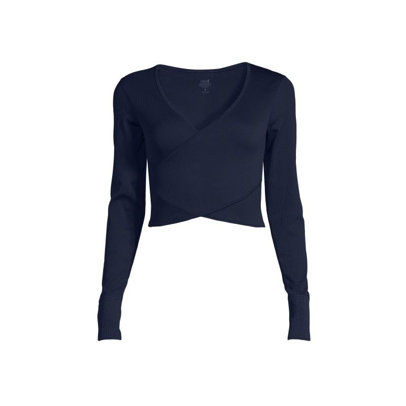 lupin-wear-ca-casall-seamless-rib-wrap-longsleeve-core-blue-t-shirt-1746420 CASALL Seamless Rib Wrap Longsleeve core blue T-shirt - Image 1