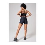CASALL Ultra High Waist Hot Pant Sports Boxer Shorts Black - Image 8