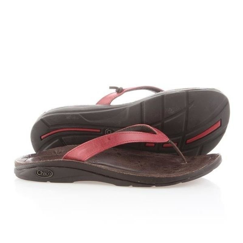 lupin-wear-ca-chaco-locavore-red-w-flip-flops-j102202-622205 Chaco Locavore Red W Flip-Flops J102202 - Image 1