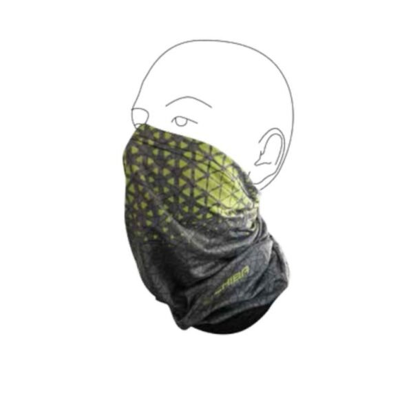 CHIBA Grey and Yellow Scarf