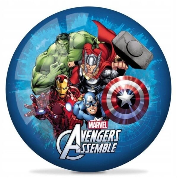 Childrens rubber ball 140mm with Avengers MONDO motif
