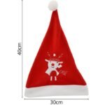 CLASSIC SANTA CLAUS HAT 30X40CM REINDEER - Image 3