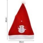 CLASSIC SANTA CLAUS HAT 30X40CM SNOWMAN - Image 3