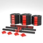Composite dumbbell HMS SGC30 30kg + barbell - Image 4