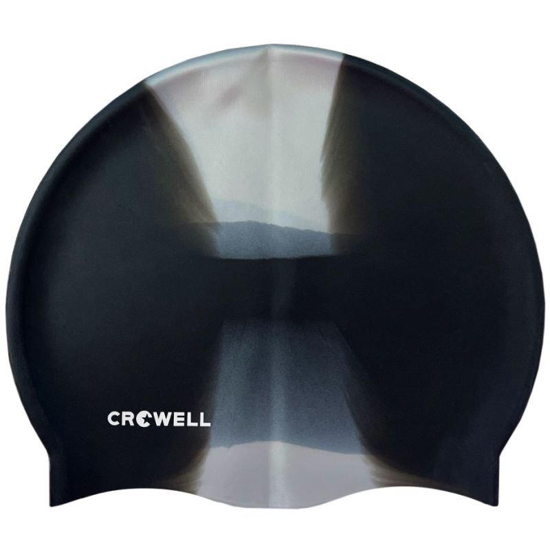 lupin-wear-ca-crowell-multi-flame-silicone-swimming-cap-black-and-gray-col-16-1136863 Crowell Multi Flame Silicone Swimming Cap, Black and Gray, Col. 16 - Image 1