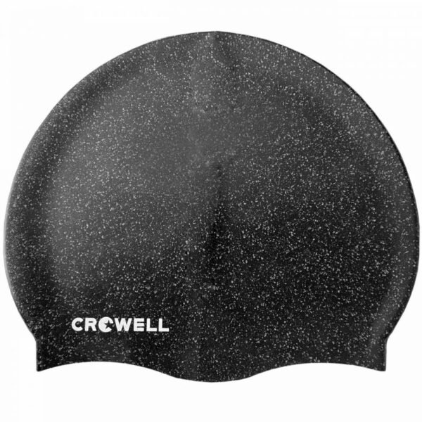 Crowell Recycling Pearl Silicone Swimming Cap, Black, Col. 1