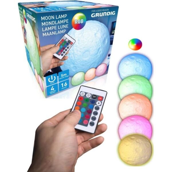 DECORATIVE MOON LAMP DIAMETER 11.5 CM RGB