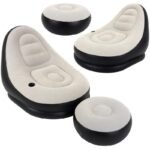 DELUXE INFLATABLE CHAIR WITH FOOTREST 125x100x85CM 22321 - Image 4