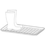 DRAINER SHOE RACK DRY PAD BLACK PROSPERPLAST - Image 3