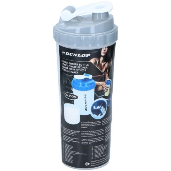 DUNLOP 550ML GREY COCKTAIL SHAKER FOR NUTRITIONAL FOOD BOTTLE