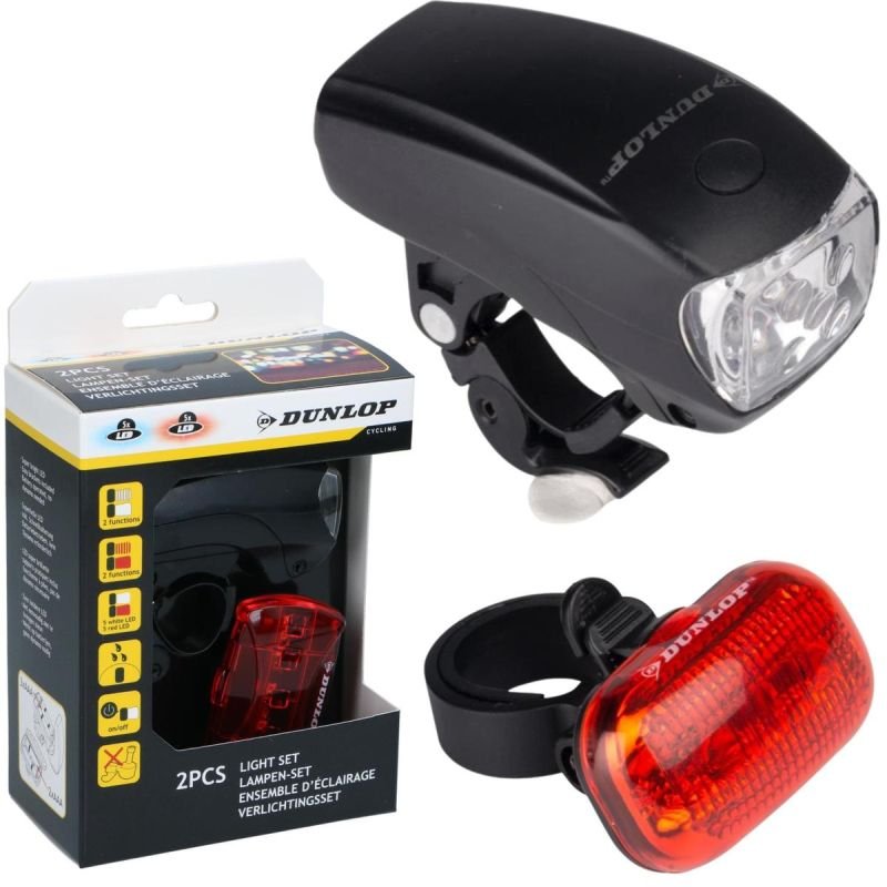 lupin-wear-ca-dunlop-led-bike-lamp-kit-front-rear-1839209 DUNLOP LED BIKE LAMP KIT FRONT REAR - Image 1