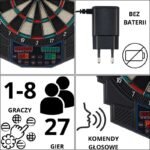 ELECTRONIC DART WITH POWER SUPPLY AND 4 COUNTERS 49CM ENERO PRO - Image 4