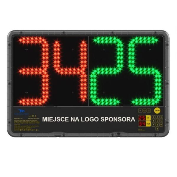 Electronic player substitution board - double-sided