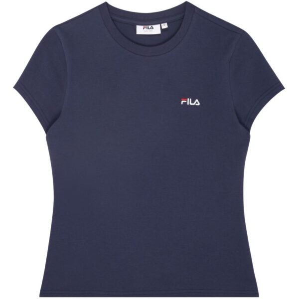 Fila Trivero Womens T-Shirt Navy Blue FAW1205 50004