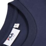 Fila Trivero Womens T-Shirt Navy Blue FAW1205 50004 - Image 3