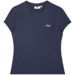 Fila Trivero Womens T-Shirt Navy Blue FAW1205 50004 - Image 5