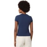 Fila Trivero Womens T-Shirt Navy Blue FAW1205 50004 - Image 7