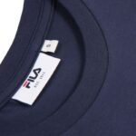 Fila Trivero Womens T-Shirt Navy Blue FAW1205 50004 - Image 8