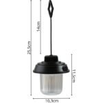 Flashlight Camping Lamp USB 3 Types of Light Redcliffs Black - Image 2