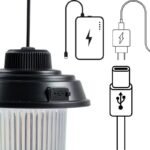 Flashlight Camping Lamp USB 3 Types of Light Redcliffs Black - Image 4