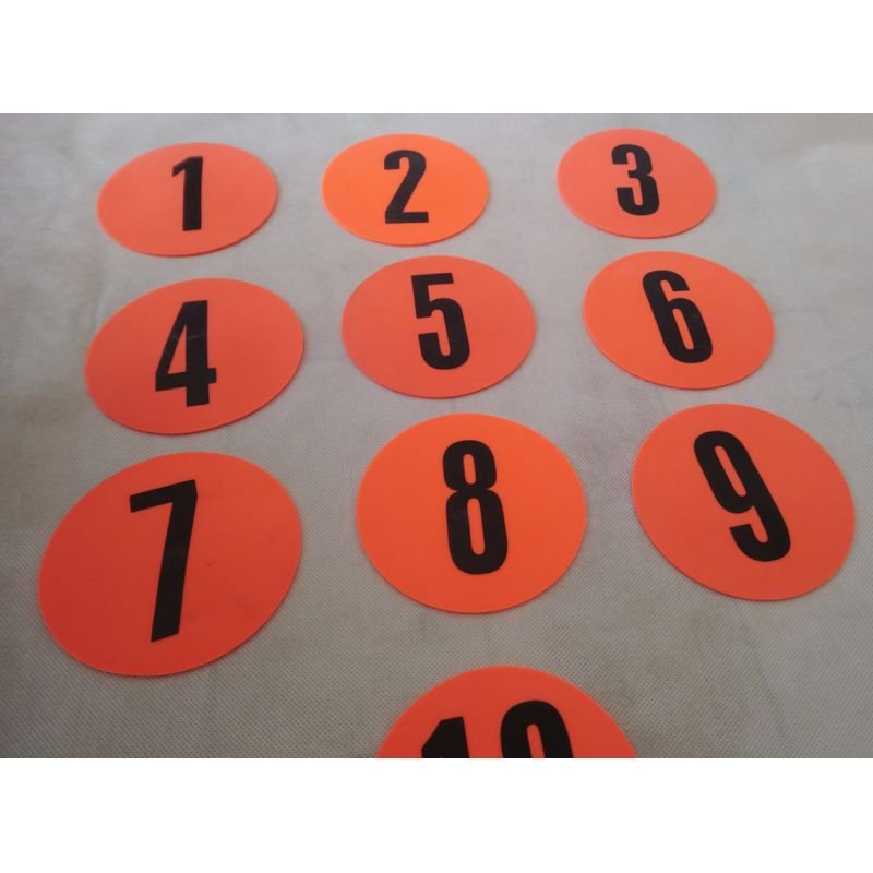 lupin-wear-ca-flat-field-markers-numbered-1-10-yakimasport-100326-536026 Flat Field Markers Numbered 1-10 Yakimasport 100326 - Image 1