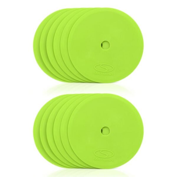 Flat field markers - round 15 cm - 12x green SMJ sport ZPO-G