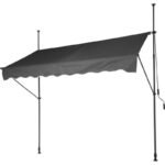 GARDEN AWNING FOR TERRACE BALCONY ADJUSTABLE 250X120CM
