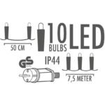 GARDEN GARLAND PARTY LIGHT 10LED 7.5M - Image 3