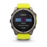 Garmin Fenix 8 Solar Sapphire Titanium Amp Yellow/Graphite watch - Image 3