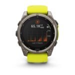 Garmin Fenix 8 Solar Sapphire Titanium Amp Yellow/Graphite watch - Image 5