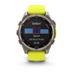 Garmin Fenix 8 Solar Sapphire Yellow Watch - Image 4