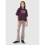 Girls oversize printed crop top 4F 4FJRSS25TTSHF2587-50S - Image 4