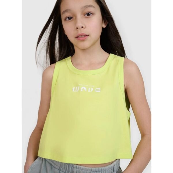 Girls oversize printed crop top 4F 4FJWSS25TSLEF112-45S